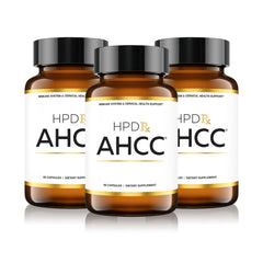HPD Rx AHCC Shiitake bottle label