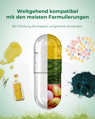 Using capsules with powder in a filling machine for 00 size HPMC capsules