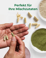 Two micro spoons included with HPMC empty capsules size 00-200