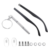 Hpmjz universal glasses arm replacement kit – 1 pair with 2 nose pads and screwdriver