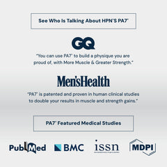 HPN PA(7) daily-dose graphic with training directions.