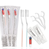 HQSLsund 100-pack disposable toothbrushes with toothpaste bundle