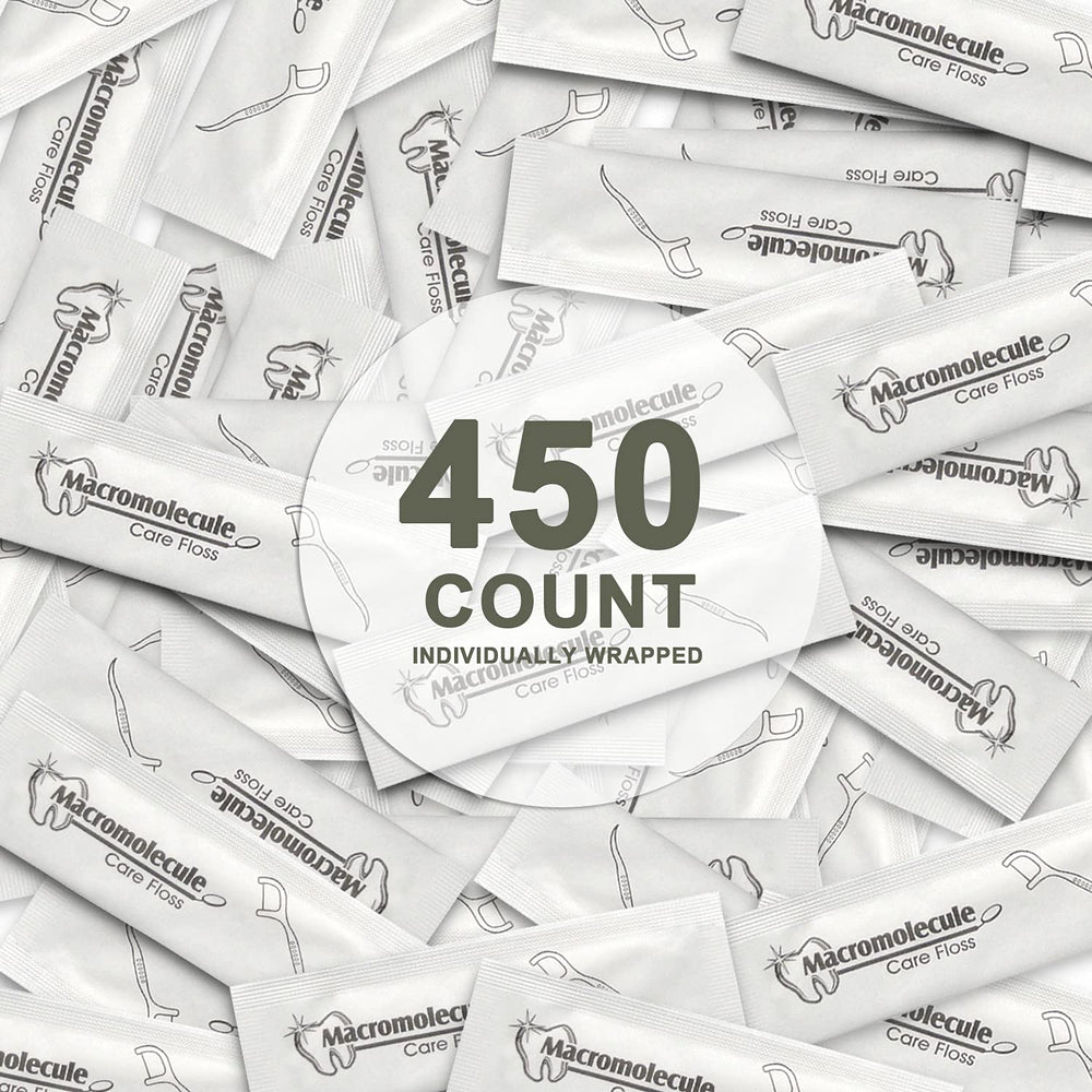 450-count dental floss picks, individually wrapped