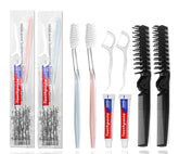 HQSLsund disposable toothbrushes with toothpaste and floss bundle (30 pcs)