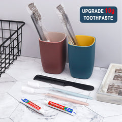 Individually wrapped HQSLsund toothbrushes for hygiene and travel