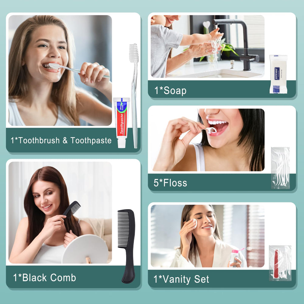 Toothbrush and comb with mint toothpaste and floss picks