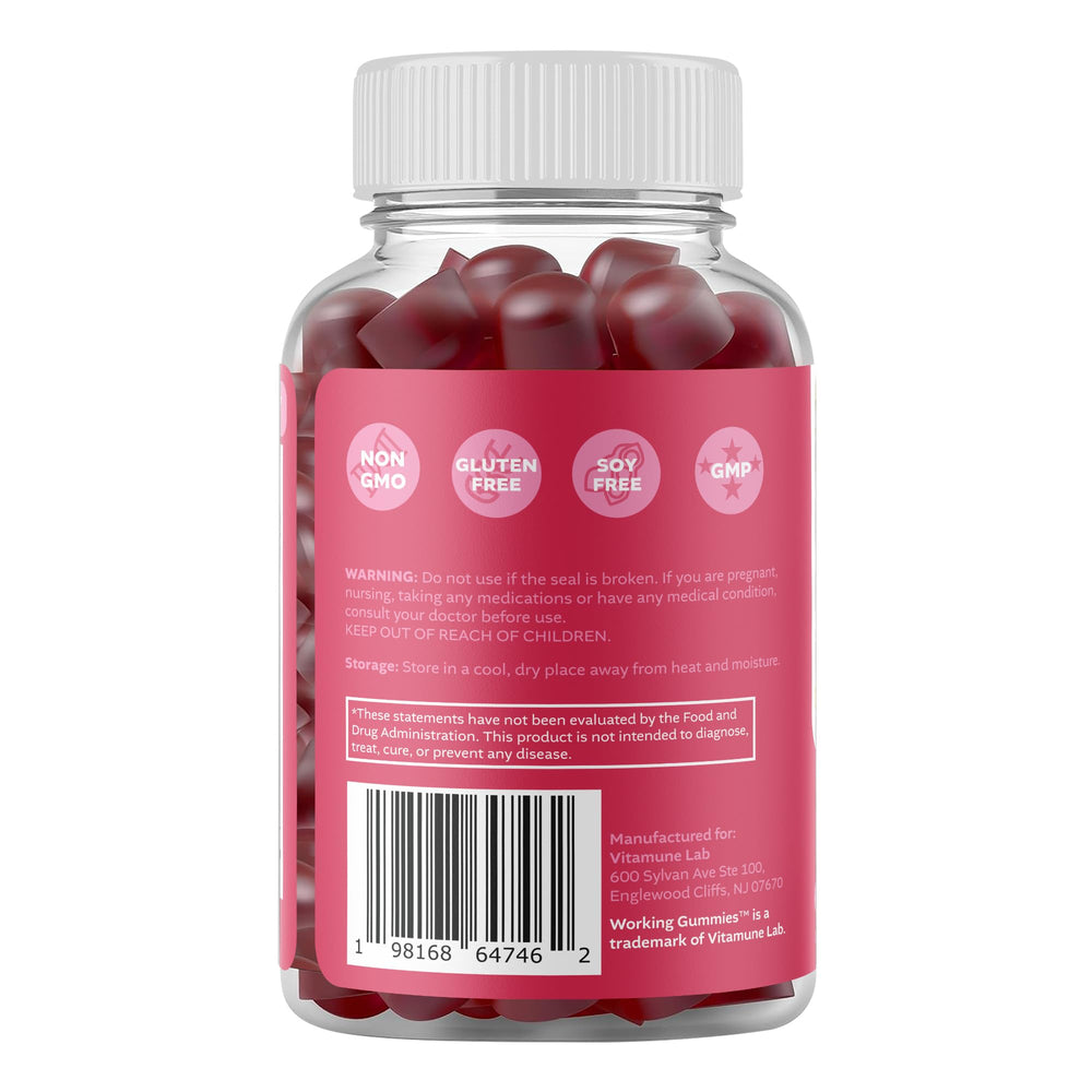 HSN Gummies packaging indicating GMP facility and lab testing