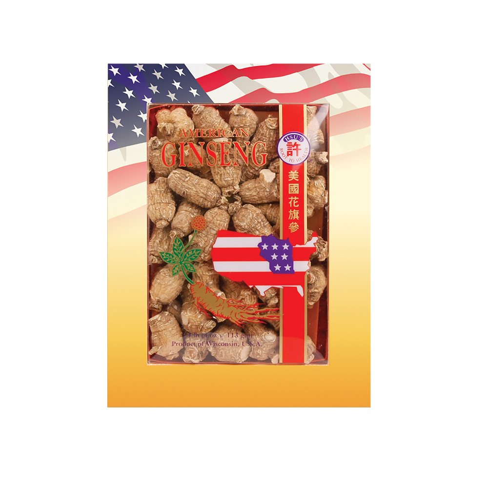 Close-up of Hsu's Ginseng 113-4 dried root