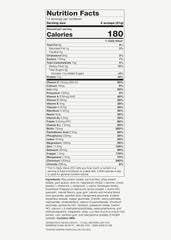 Gluten-free plant-based protein powder with vanilla flavor