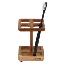 HTB teak toothbrush holder in natural finish