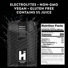 HTWO Nightlyfe recovery hydrogen water bottle demonstrating hydration after workouts.