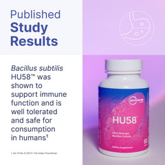 Graphic showing immune support from HU58 probiotic
