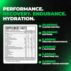 Huge Supplements Formula XII ingredients closeup bottle highlights science-backed components for energy and recovery.