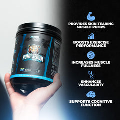 Huge Supplements Pump Serum Blue Razz scoop shows high L-Citrulline dose for vascular gains