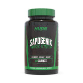 Huge Supplements Sapogenix bottle packaging highlighting premium anabolic support for workouts