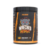 Huge Supplements Wrecked Inferno tub front ready for training sessions.