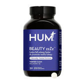Bottle of HUM Beauty zzZz Melatonin Sleep Supplement