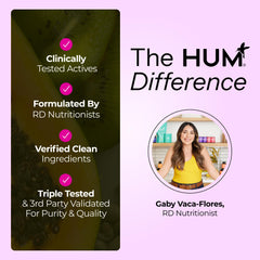 Visual representing daily routine and relaxation with HUM gummies