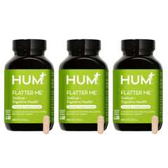 HUM Flatter Me bottle with product label