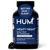 Front view of HUM Mighty Night bottle