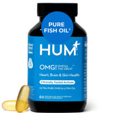 Front view of HUM OMG! Omega The Great Triple Omega-3 60 Softgels bottle