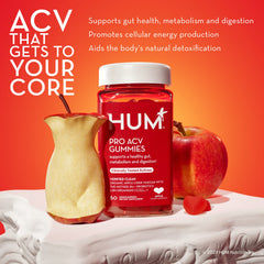 HUM Pro vitamin B12 gummies emphasize energy-supporting formula in a vegan product.