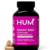HUM Skinny Bird bottle front view for daily appetite support.