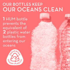 Front view of HUM Uber Energy bottle and packaging
