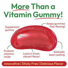 Human Beanz Apple Blast flavor closeup showcases bright, flavorful chewables.