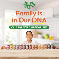 Full bottle of Human Beanz Fiber Jelly Beans