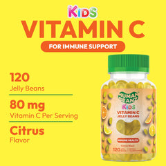 Vitamin C Jelly Beans for Kids Citrus Blast flavor close-up