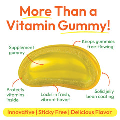 Jelly bean gummies for immune support in kid-friendly packaging