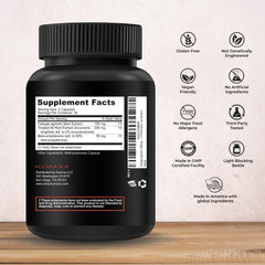 HUMANX capsules illustrating the triple extract blend for training and muscle support