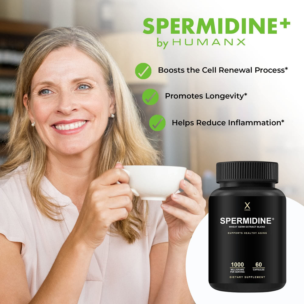 HUMANX Spermidine+ capsules in blister pack