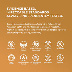 USA GMP facility label on product packaging