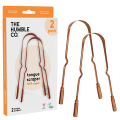 The Humble Co Copper Tongue Scraper – front view