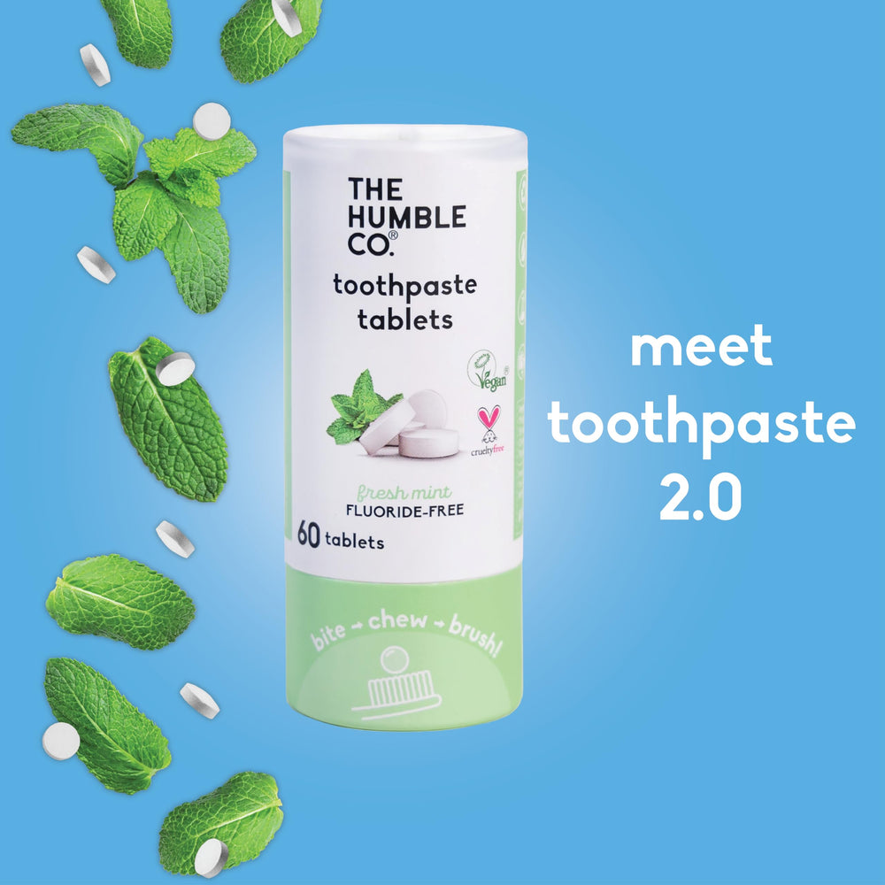 Anticavity fluoride-free toothpaste tablets