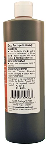Povidone iodine 10% topical solution bottle close-up
