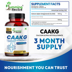 Close-up of Humming Herbs CAKG label