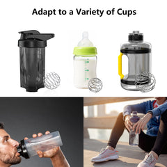 Three-size shaker ball set for hot or cold beverages