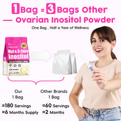 Hwuspmr bag next to water bottle for clear size and serving scale
