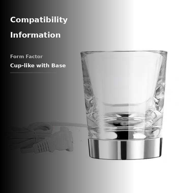 Glass charger cup with HX99xx series compatibility US plug