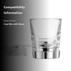 Glass charger cup with HX99xx series compatibility US plug