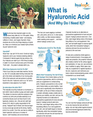 Graphic showing joints, skin and eyes with HA theme