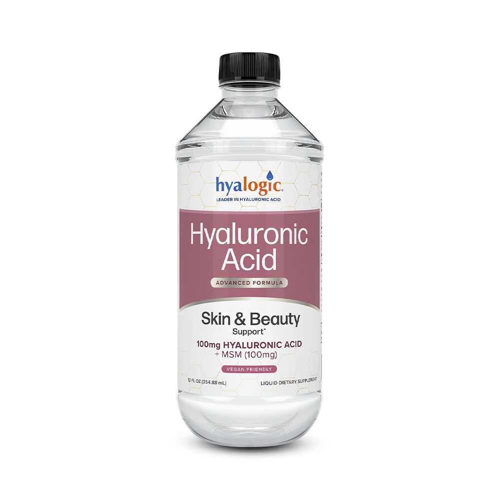 Hyalogic Liquid Hyaluronic Acid Supplement bottle 12 oz