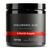 Toniiq Hyaluronic Acid bottle with 360 capsules