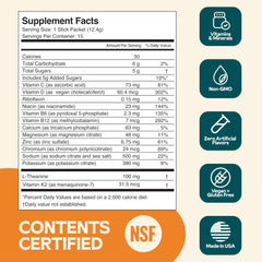 Close-up of Hyburst sachets highlighting convenient travel-ready powder