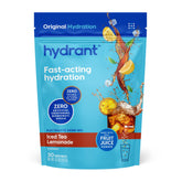 HYDRANT iced tea lemonade powder packet for quick hydration on the go.