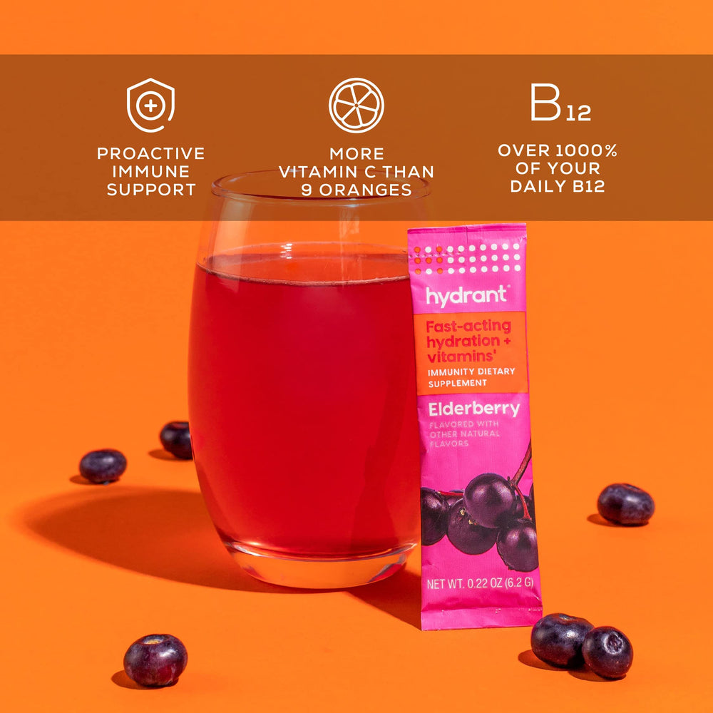 Ingredients highlight: Vitamin C, Vitamin D, Zinc, and elderberry flavor