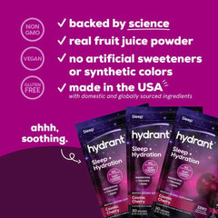 Scoop of Hydrant sleep powder being added to water